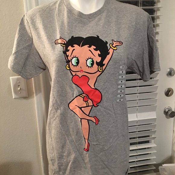 Betty Boop Tops - Betty Boop Gray T Shirt Brand New w/ tags  Size Medium  HarBox